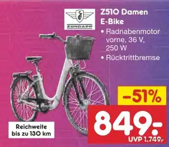 Netto Marken-Discount Zündapp Damen E-City- Bike Z510 Angebot