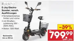 Netto Marken-Discount Rolektro Electro-Scooter E-Joy Angebot