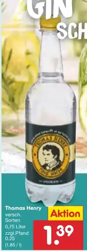 Netto Marken-Discount Thomas Henry Tonic Water Angebot