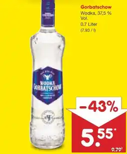 Netto Marken-Discount Wodka Gorbatschow Vodka Angebot