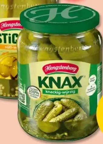 PENNY Hengstenberg Knax Gewürzgurken knackig-würzig Angebot
