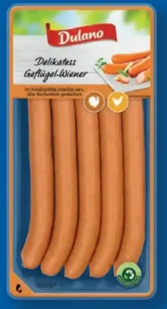 Lidl Dulano Delikatess Geflügel-Wiener Angebot
