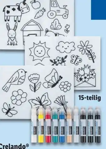 Lidl Crelando Window-Color-Set Angebot
