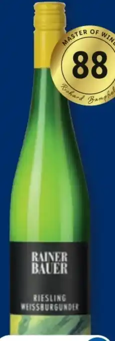 Lidl Weingut Rainer Bauer Riesling Weißburgunder Angebot