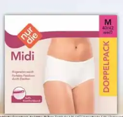 E-Center nur die Damen-Midi-Slips 2er-Set Angebot