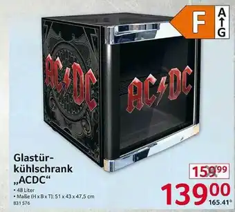 Selgros Glastürkühlschrank „acdc“ Angebot