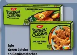 REWE Center Iglo Green Cuisine Vegane Gemüsestäbchen Angebot