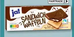 REWE Center ja! Sandwich Waffeln Angebot
