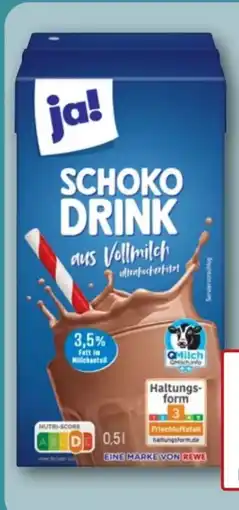 REWE Center ja! Schoko-Drink Angebot