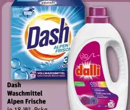 REWE Center Dash Waschmittel Alpen Frisch Angebot