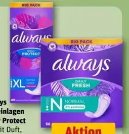 REWE Center Always Slipeinlagen Daily Protect Angebot
