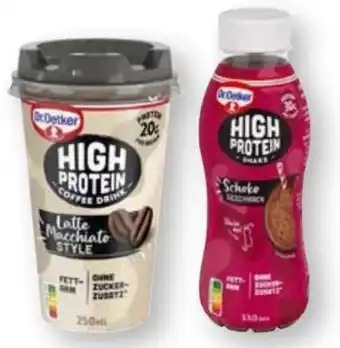 Scheck-in-Center Dr. Oetker High Protein Coffee Drink Latte Macchiato Angebot