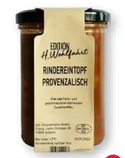 Scheck-in-Center Scheck-in Manufaktur H. Wohlfahrt Rindereintopf Provenzalisch Angebot