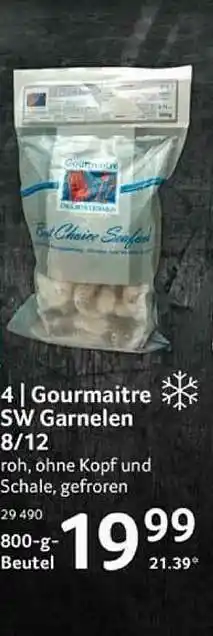 Selgros Gourmaitre Sw Garnelen 8-12 Angebot