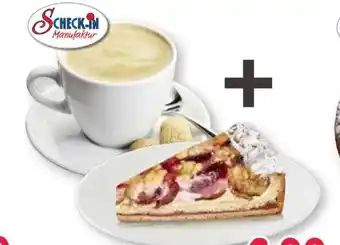 Scheck-in-Center Scheck-in Manufaktur Tasse Kaffee+1 Stück Zwetschgenkuchen Angebot