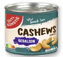 Scheck-in-Center Gut & Günstig Geröstete Cashews Angebot