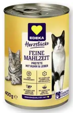 Scheck-in-Center Edeka Herzstücke Katzen Nassnahrung Feine Mahlzeit Angebot