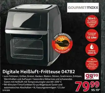 Selgros Gourmetmaxx Digitale Heißluft-fritteuse 04782 Angebot