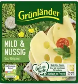 Edeka Grünländer Schnittkäse Mild-Nussig Angebot