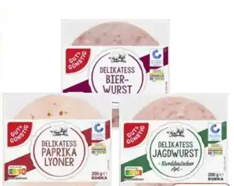 Edeka Gut & Günstig Delikatess Geflügel Paprika Lyoner Angebot