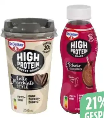 Edeka Dr. Oetker High Protein Coffee Drink Latte Macchiato Angebot