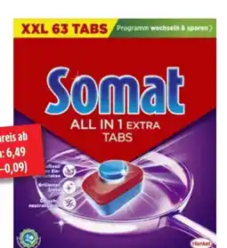 Edeka Somat XXL Spülmaschinentabs Angebot