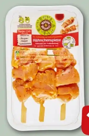 REWE Center Nature & Respect Hähnchen-Spieße Angebot
