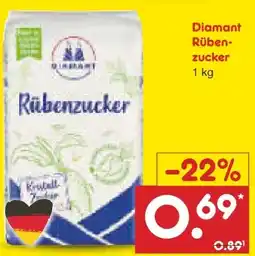 Netto Marken-Discount Diamant Rübenzucker Angebot