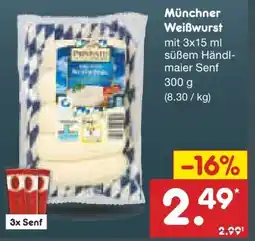 Netto Marken-Discount Ponnath Münchner Weißwürste Angebot