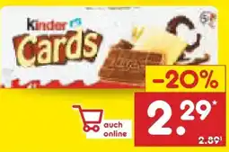 Netto Marken-Discount Ferrero Kinder Cards Angebot