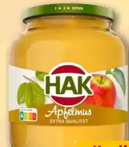 REWE HAK Apfelmus Angebot