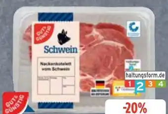 Edeka Gut & Günstig Schweinenacken Angebot