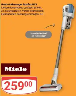 Globus Miele hand-/akkusauger duoflex hx1 Angebot