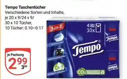 Globus Tempo taschentücher Angebot