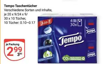 Globus Tempo taschentücher Angebot
