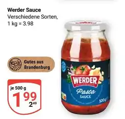 Globus Werder sauce Angebot