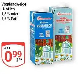 Globus Vogtlandweide h-milch 1,5 % fett Angebot