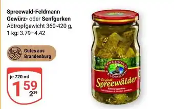 Globus Spreewald-feldmann gewürzgurken Angebot
