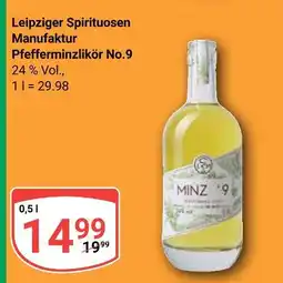 Globus Leipziger spirituosen manufaktur pfefferminzlikör no.9 Angebot