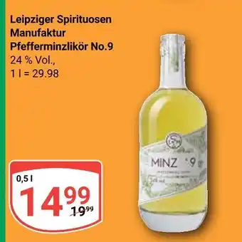 Globus Leipziger spirituosen manufaktur pfefferminzlikör no.9 Angebot