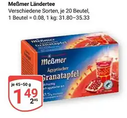 Globus Meßmer ländertee ägyptischer granatapfel Angebot