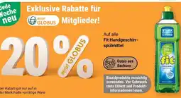 Globus Fit handgeschirrspülmittel Angebot