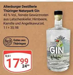 Globus Altenburger destillerie thüringer naturpark gin Angebot