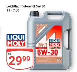 Globus Liqui moly leichtlaufmotorenöl 5w-30 Angebot