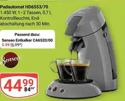 Globus Senseo padautomat hd6553/70 Angebot