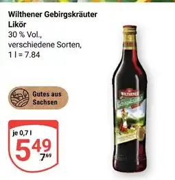 Globus Wilthener gebirgskräuter likör Angebot