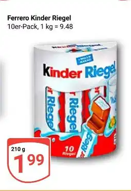 Globus Ferrero kinder riegel Angebot