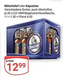 Globus Mönchshof verschiedene sorten, auch alkoholfrei Angebot