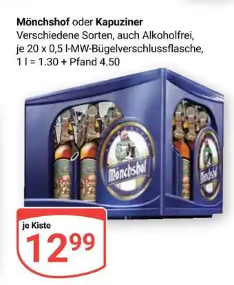 Globus Mönchshof verschiedene sorten, auch alkoholfrei Angebot