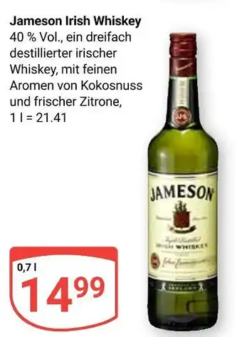 Globus Jameson irish whiskey Angebot